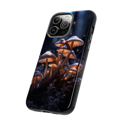 Glowing Mushrooms at Night Phone Case – Enchanting Fantasy Forest Design for iPhone, Samsung Galaxy, and Google Pixel Devices