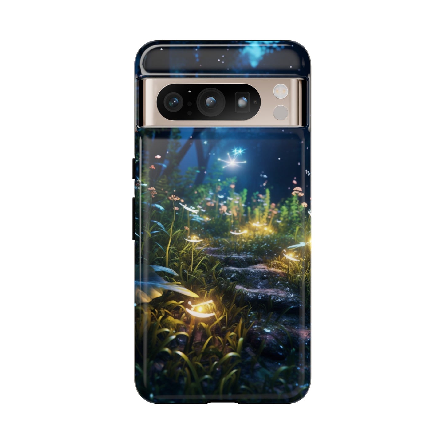 Fireflies in the Forest Tough Phone Case – Enchanting Summer Night Design for iPhone, Samsung Galaxy, and Google Pixel Devices