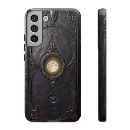 Moon Case Tough Phone Case – Fantasy Art Leather Book Design for iPhone, Samsung Galaxy, and Google Pixel Devices