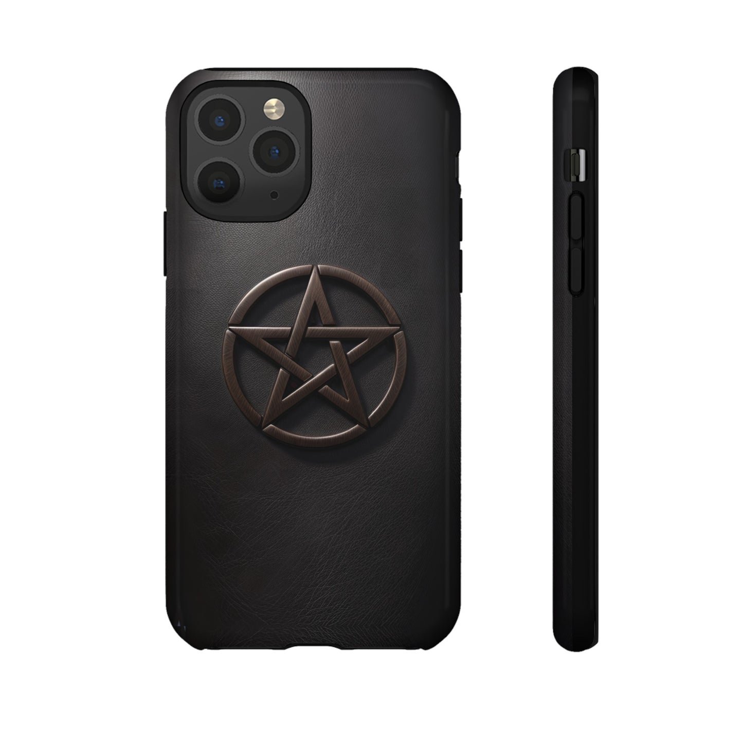 Simple Pentacle Tough Phone Case – Witchcraft Pentagram Design for iPhone, Samsung Galaxy, and Google Pixel Devices