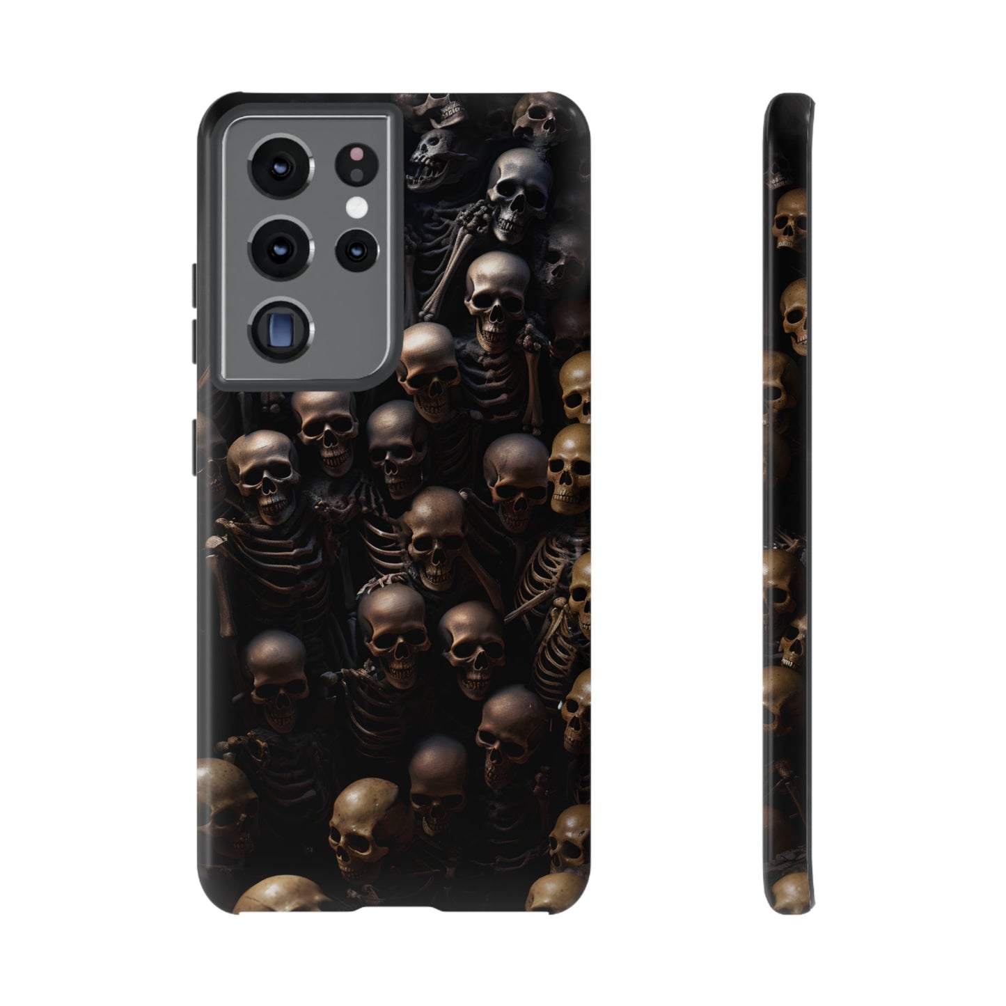 Skeletal Grave Phone Case – Halloween Horror Skeleton Design for iPhone, Samsung Galaxy, and Google Pixel Devices