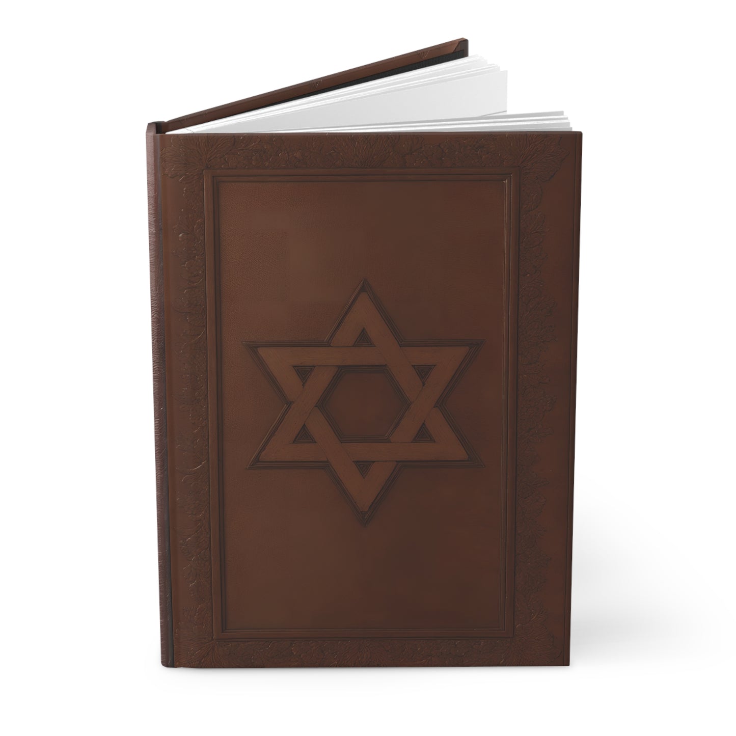 Star of David Hardcover Notebook – Elegant Journal for Jewish Heritage and Spiritual Writing