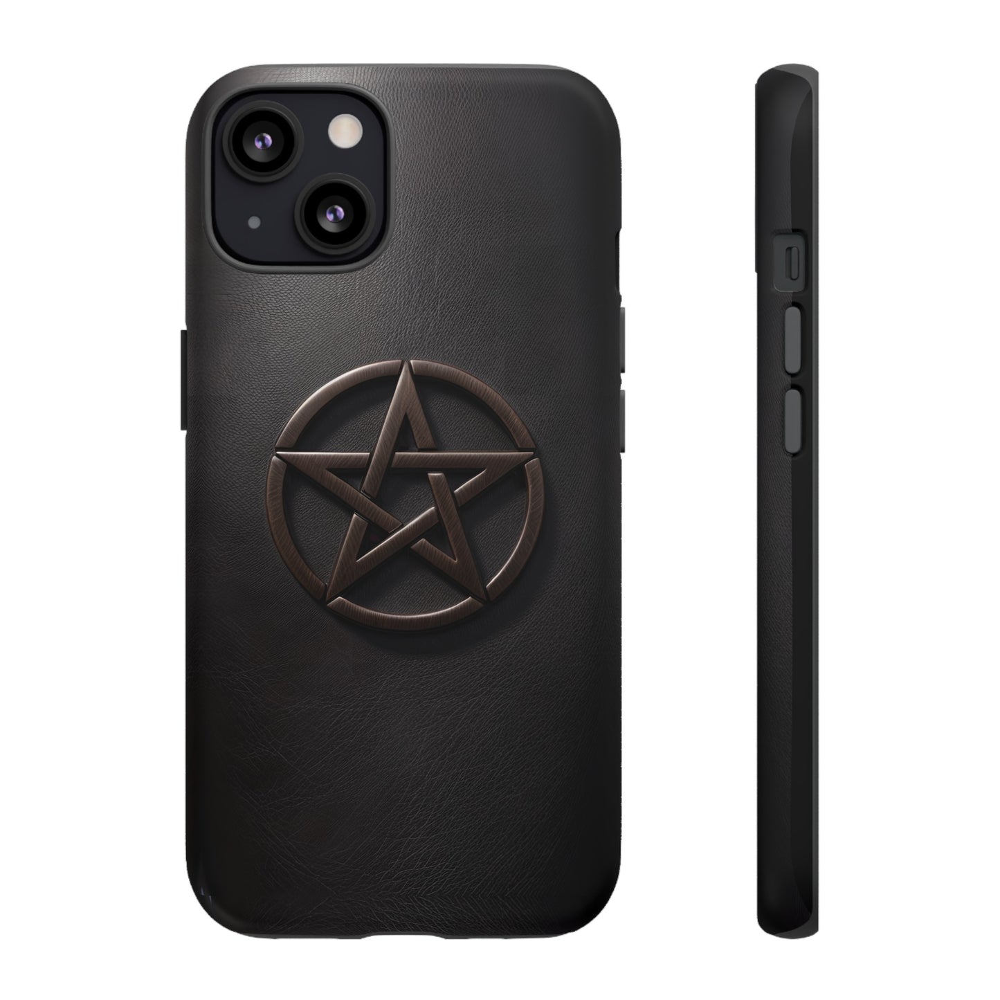 Simple Pentacle Tough Phone Case – Witchcraft Pentagram Design for iPhone, Samsung Galaxy, and Google Pixel Devices