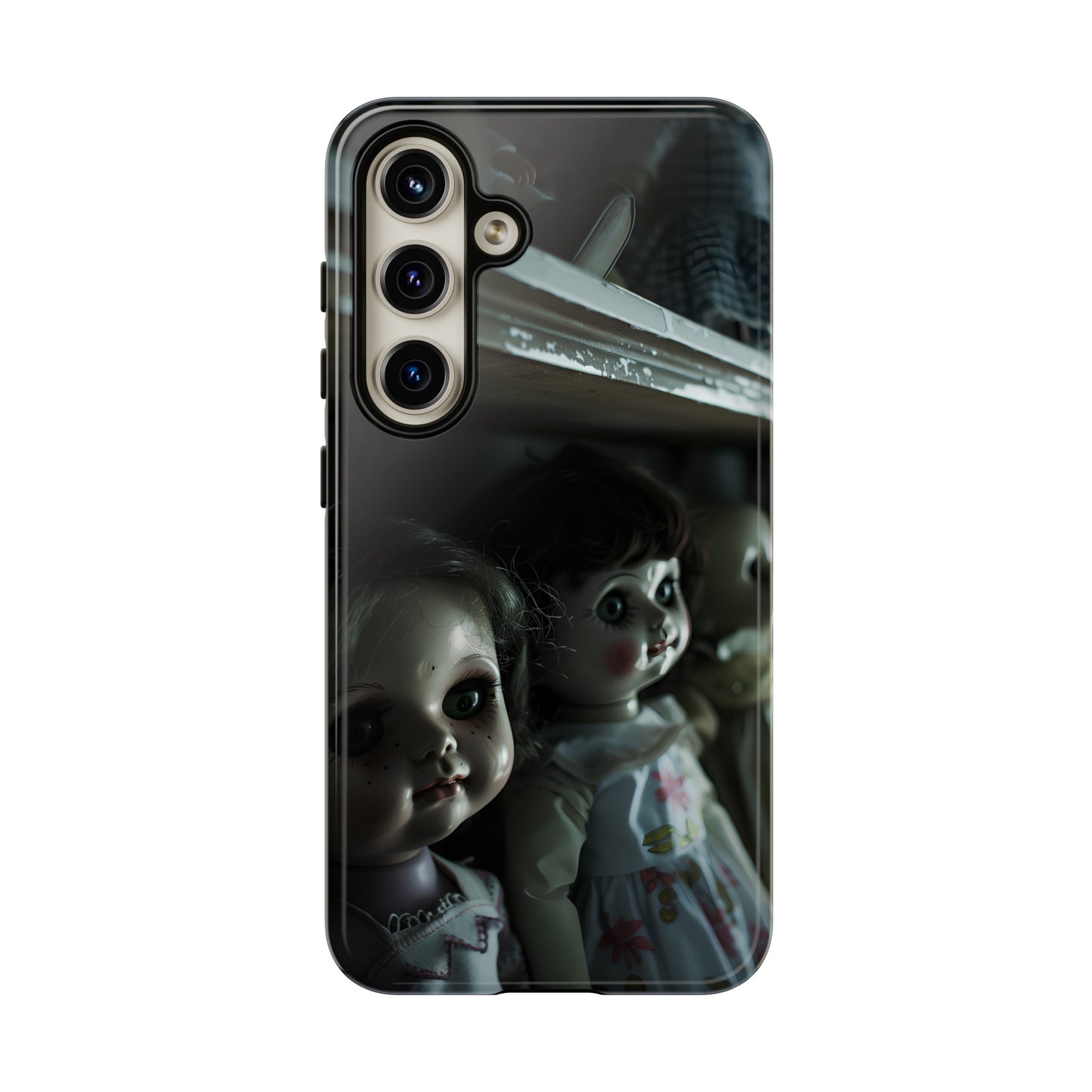 Creepy Dolls Phone Case – Eerie Vintage Doll Design for iPhone, Samsung Galaxy, and Google Pixel Devices