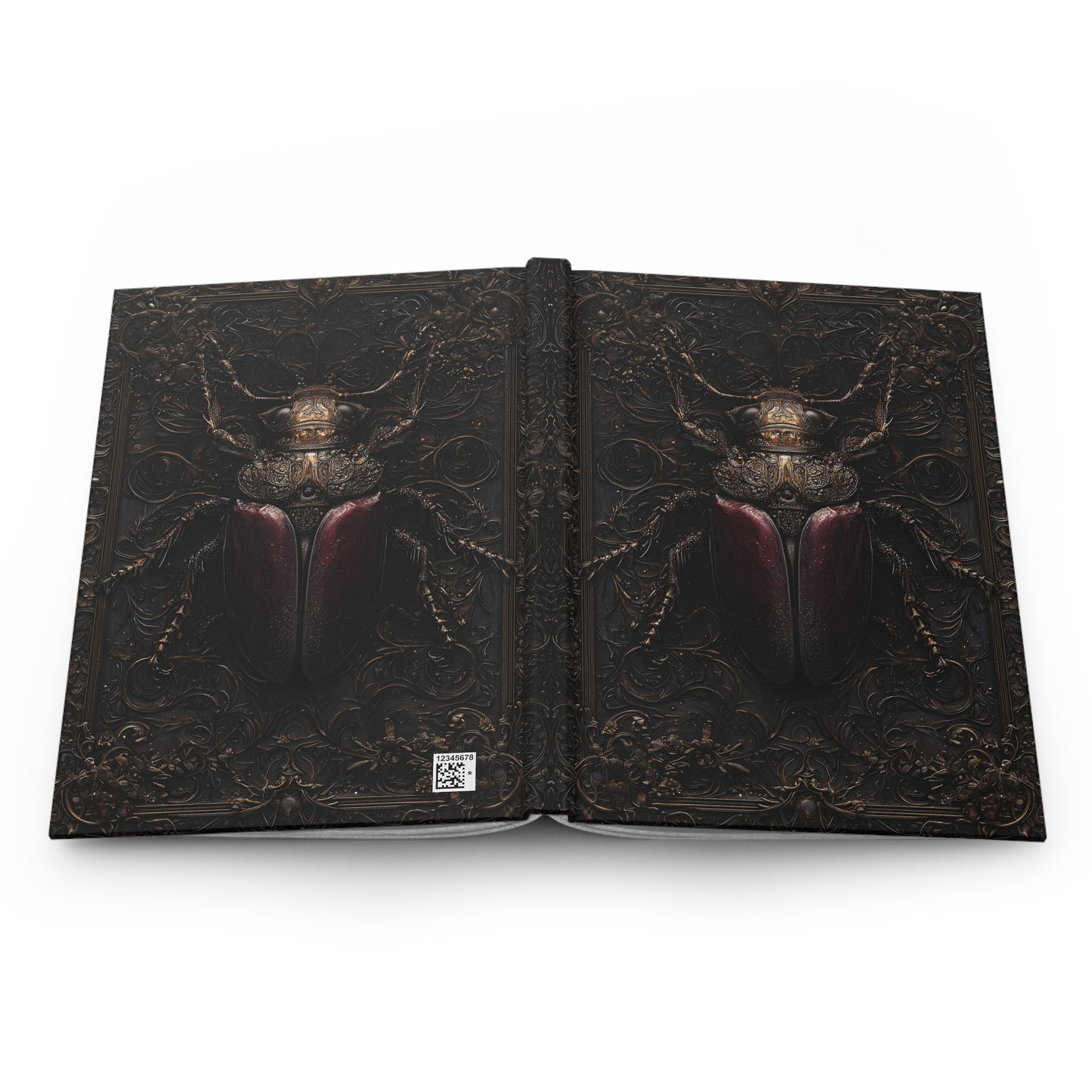 Ornate Beetle Hardcover Journal - Unique Insect-Themed Notebook