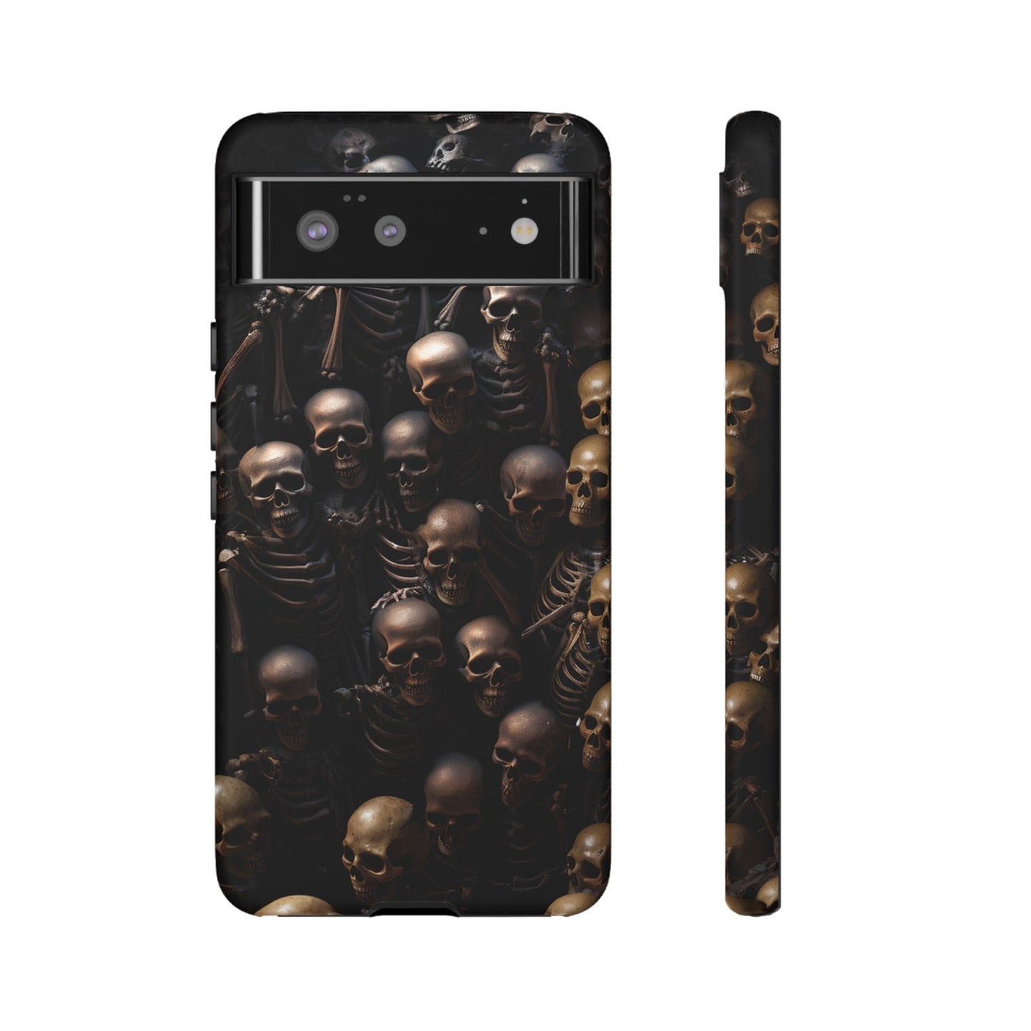 Skeletal Grave Phone Case – Halloween Horror Skeleton Design for iPhone, Samsung Galaxy, and Google Pixel Devices