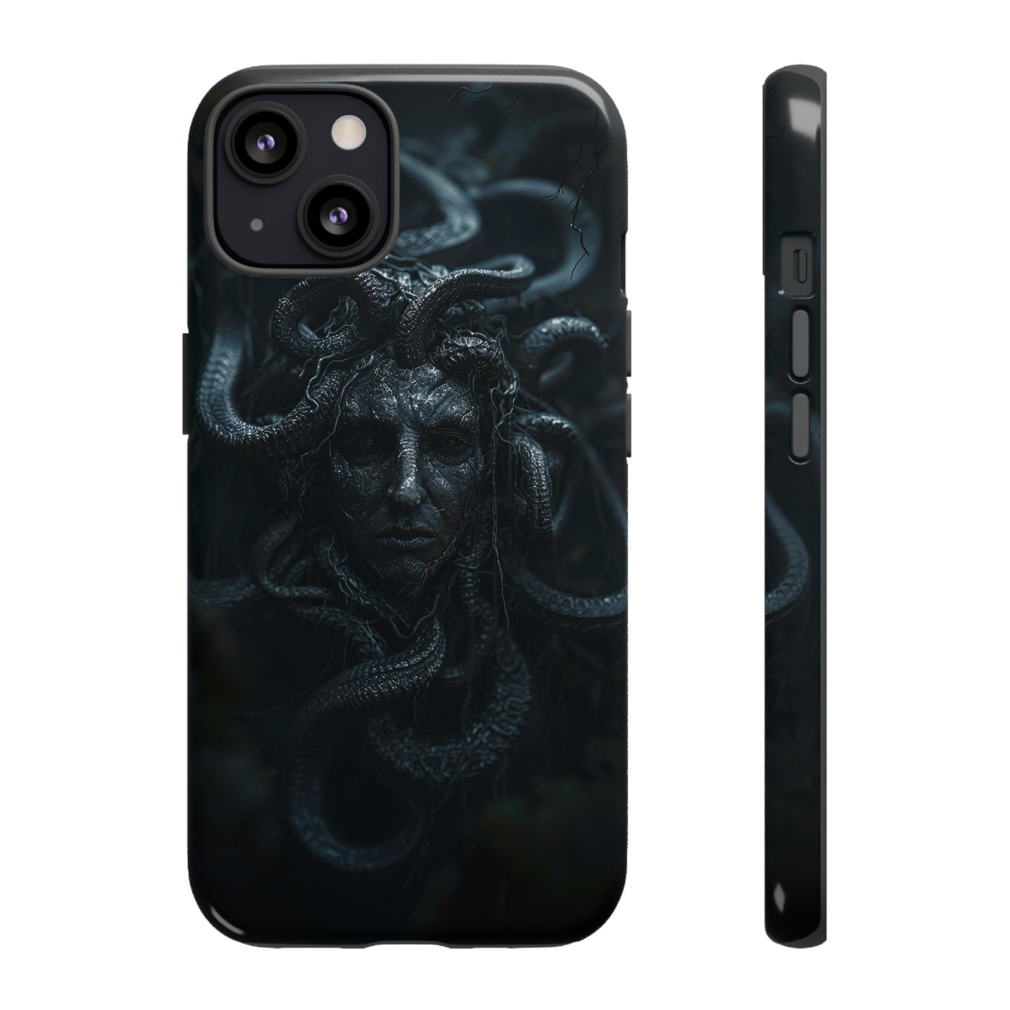 Medusa's Gaze Phone Case - Dark Mythological Design for iPhone and Samsung Galaxy Devices