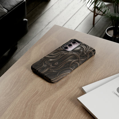 Biomechanical Horror 4 Phone Case – Futuristic Alien Design for iPhone, Samsung Galaxy, and Google Pixel Devices