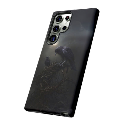 Gothic Raven Phone Case - Dark Crow Art for iPhone, Samsung Galaxy, and Google Pixel Devices