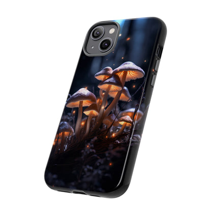 Glowing Mushrooms at Night Phone Case – Enchanting Fantasy Forest Design for iPhone, Samsung Galaxy, and Google Pixel Devices