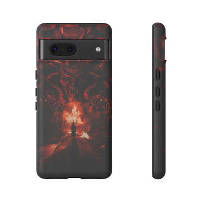 The Road to Hell Phone Case – Gothic Demon and Devil Design for iPhone, Samsung Galaxy, and Google Pixel Devices