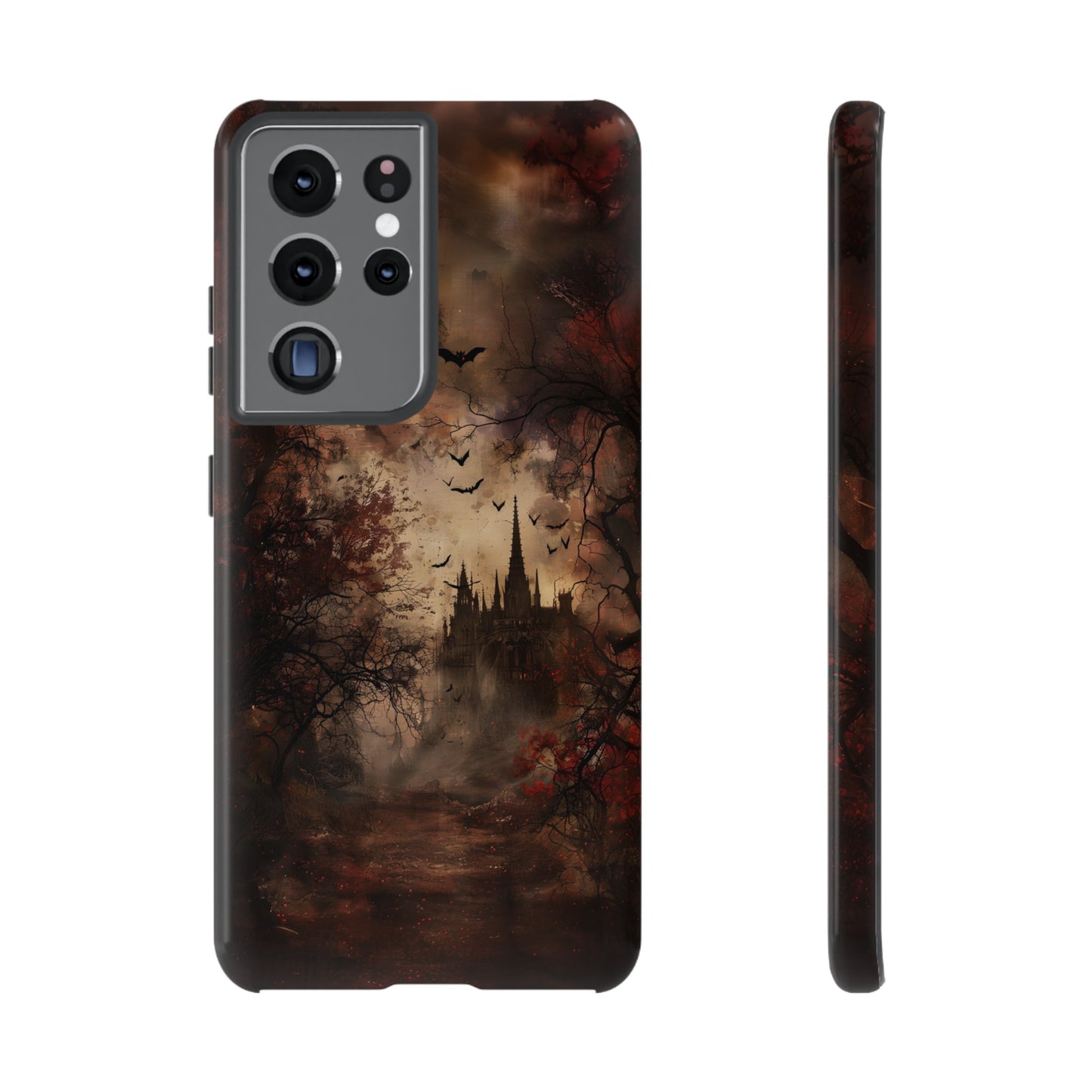 Gothic Castle Phone Case - Spooky Halloween Design for iPhone, Samsung Galaxy, Google Pixel Devices