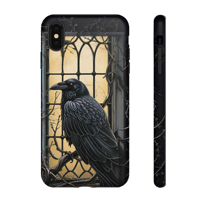 The Raven Phone Case – Edgar Allan Poe Inspired Gothic Design for iPhone, Samsung Galaxy, and Google Pixel Devices