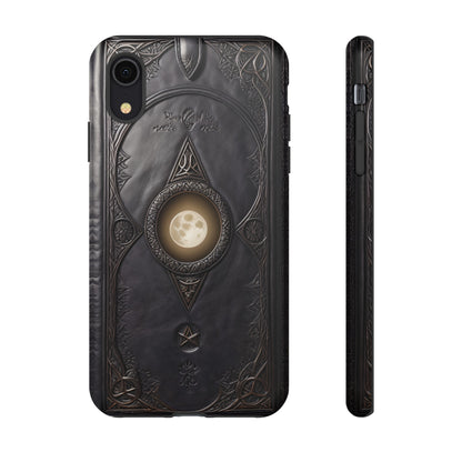 Moon Case Tough Phone Case – Fantasy Art Leather Book Design for iPhone, Samsung Galaxy, and Google Pixel Devices