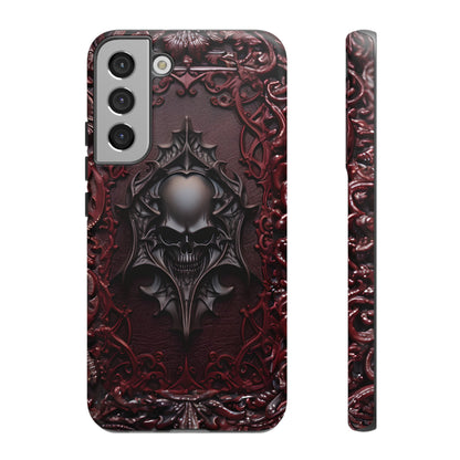 Vampiric Tough Phone Case – Gothic Skull Vampire Design for iPhone, Samsung Galaxy, and Google Pixel Devices