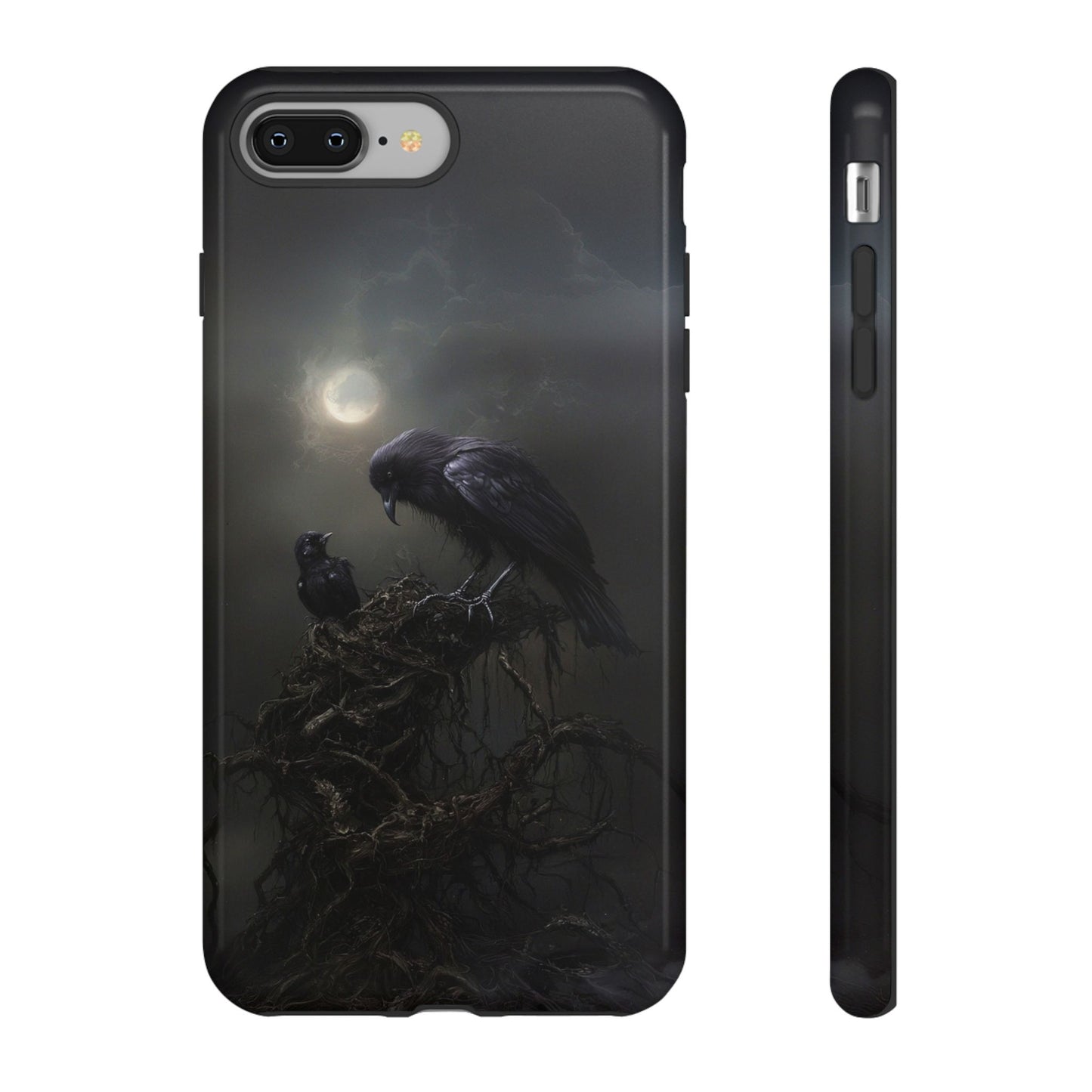 Gothic Raven Phone Case - Dark Crow Art for iPhone, Samsung Galaxy, and Google Pixel Devices