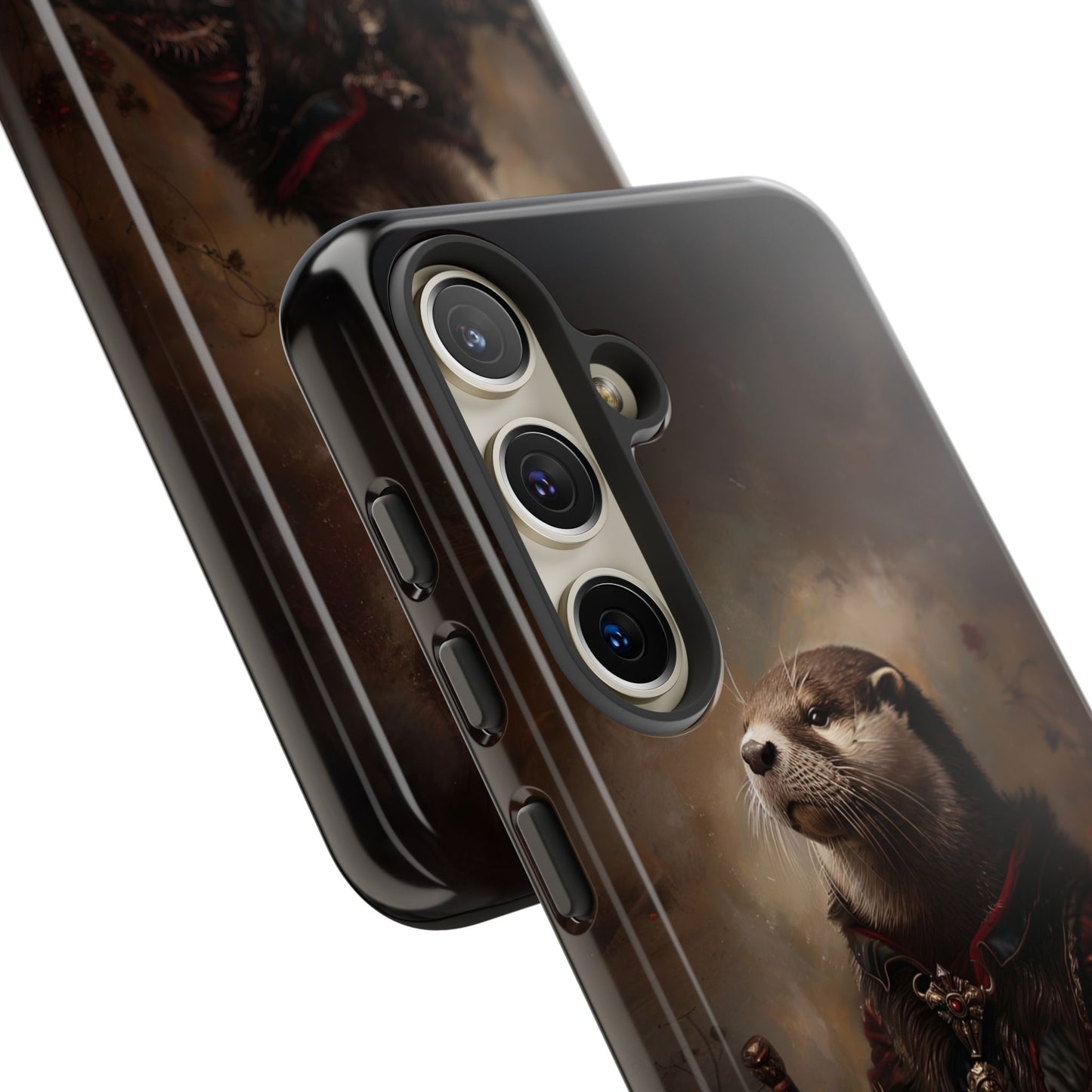 Noble Otter King Phone Case - Vintage Gothic Animal Art Design for iPhone, Samsung Galaxy, and Google Pixel Devices