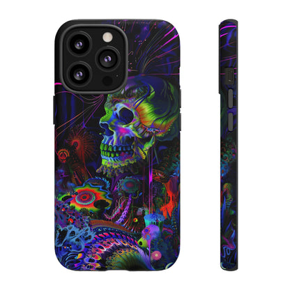 Psychedelic Skull Phone Case – Vibrant Pastel Design for iPhone, Samsung Galaxy, and Google Pixel Devices