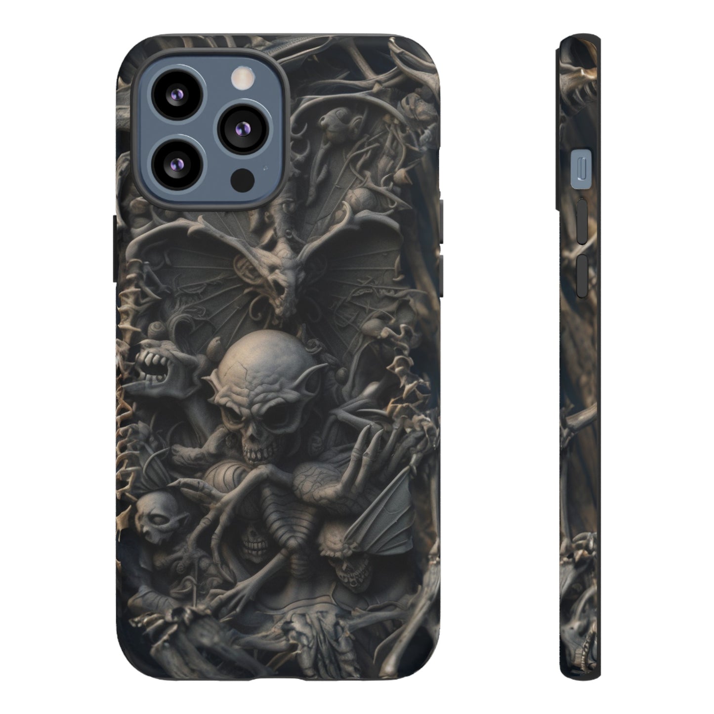 Those Who Dwell Below #1 Phone Case – Intricate Gothic Skeleton Design for iPhone, Samsung Galaxy, Google Pixel Devices