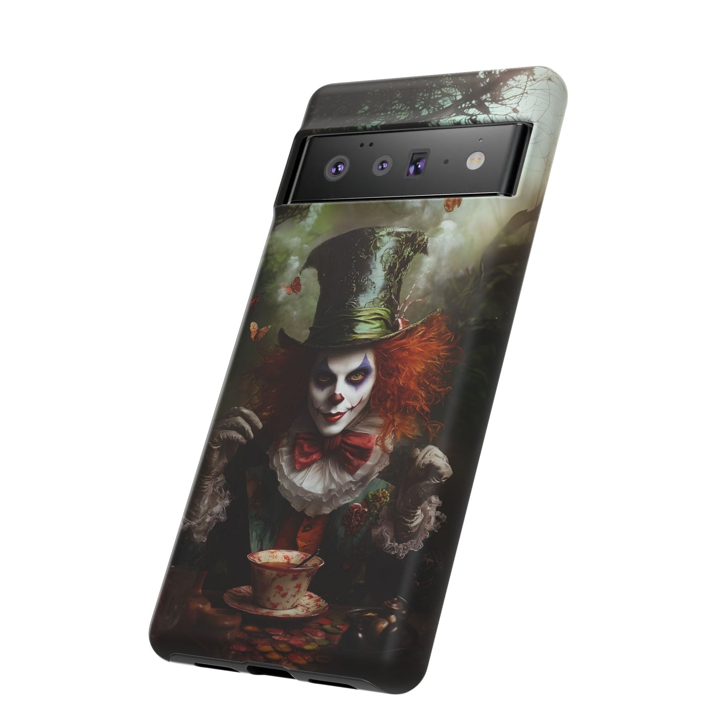 Mad Hatter Gothic Fantasy Phone Case - Dark Wonderland Design for iPhone, Samsung Galaxy, and Google Pixel Devices