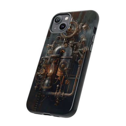 Steampunk Machine #2 Phone Case - Intricate Industrial Design for iPhone, Samsung Galaxy, Google Pixel Devices, Victorian Design Gears