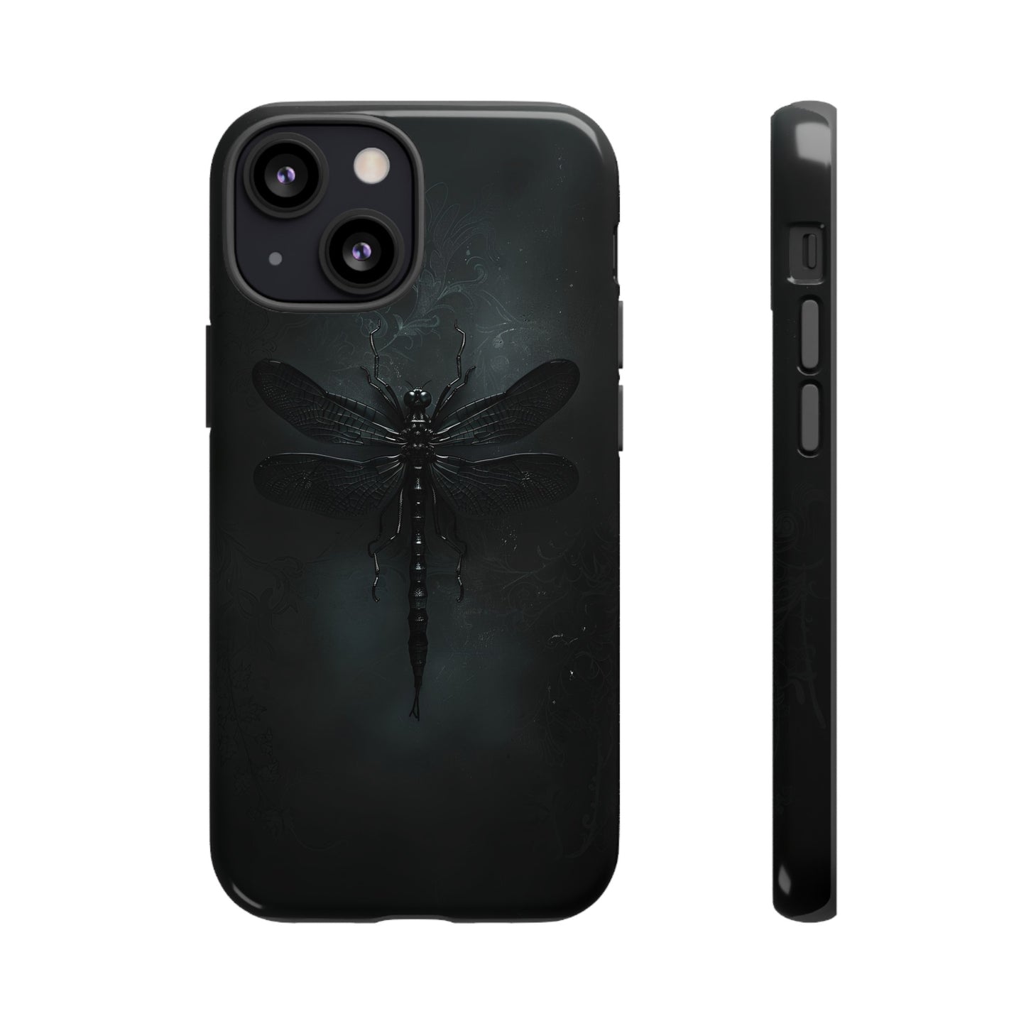 Gothic Dragonfly Phone Case – Dark Elegance Design for iPhone, Samsung Galaxy, and Google Pixel Devices