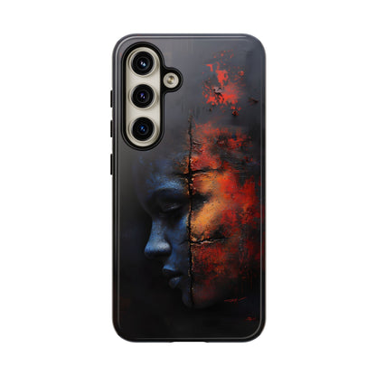 Abstract Duality Art Phone Case - Bold Modern Design