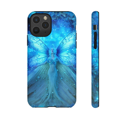 Blue Cosmic Fairy Phone Case – Enchanting Fae Design for iPhone, Samsung Galaxy, and Google Pixel Devices