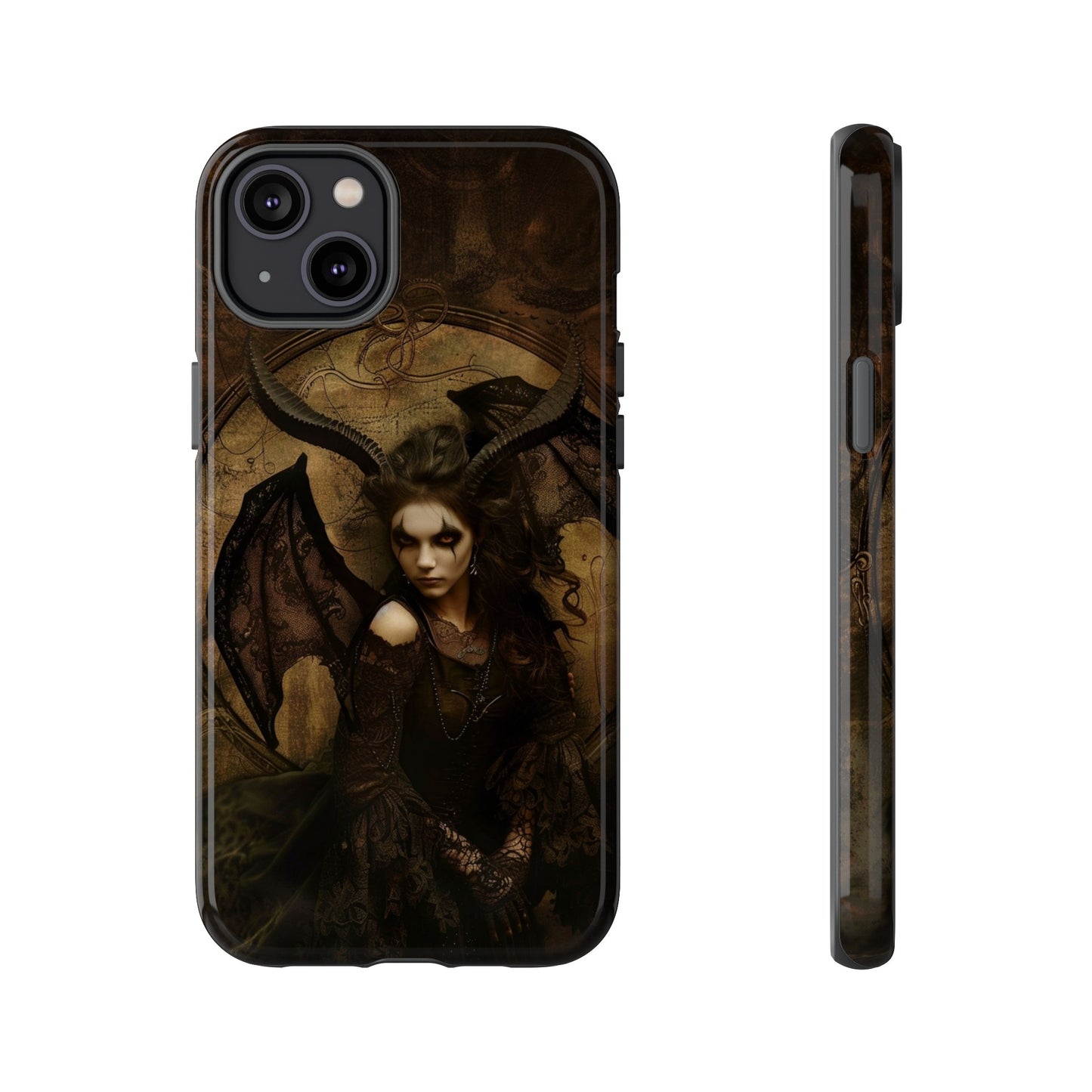 Demon Lilith Gothic Phone Case for iPhone, Samsung Galaxy, Google Pixel - Dark Fantasy Art