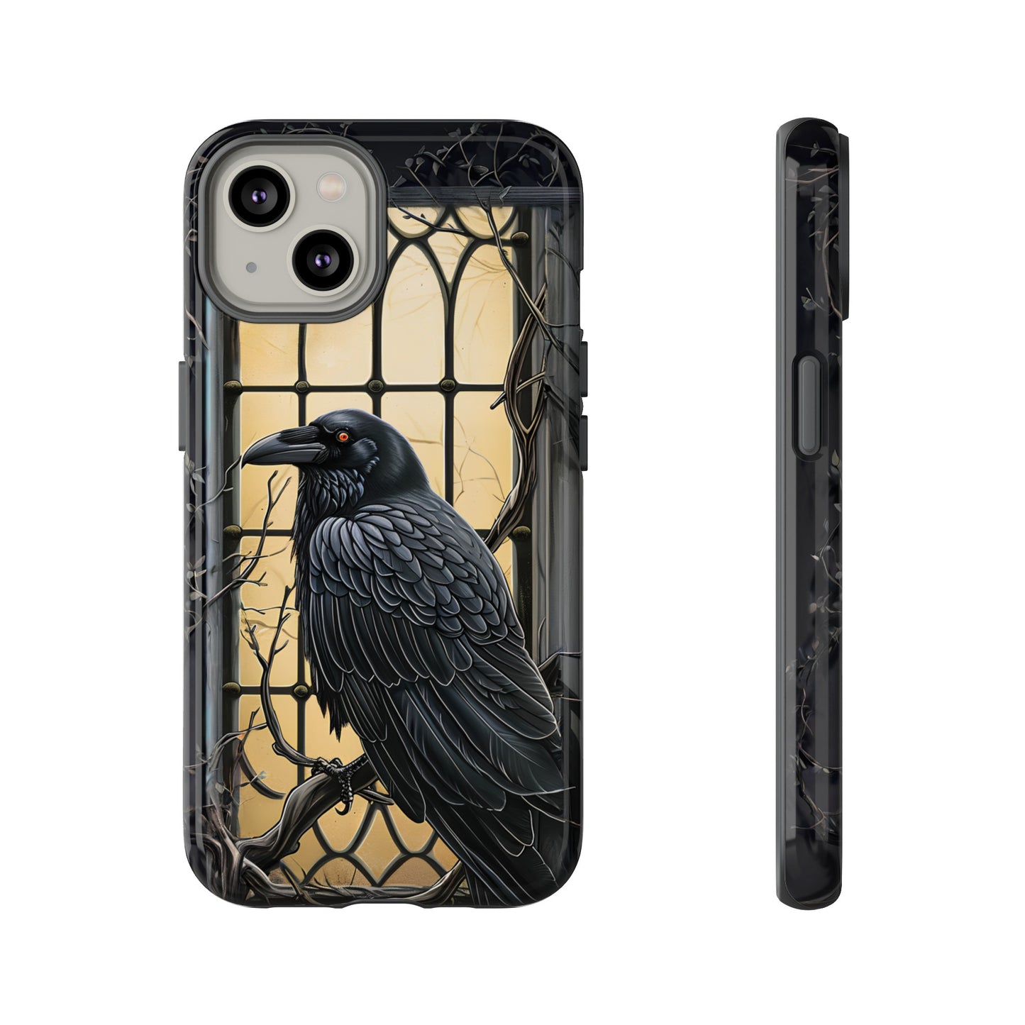 The Raven Phone Case – Edgar Allan Poe Inspired Gothic Design for iPhone, Samsung Galaxy, and Google Pixel Devices