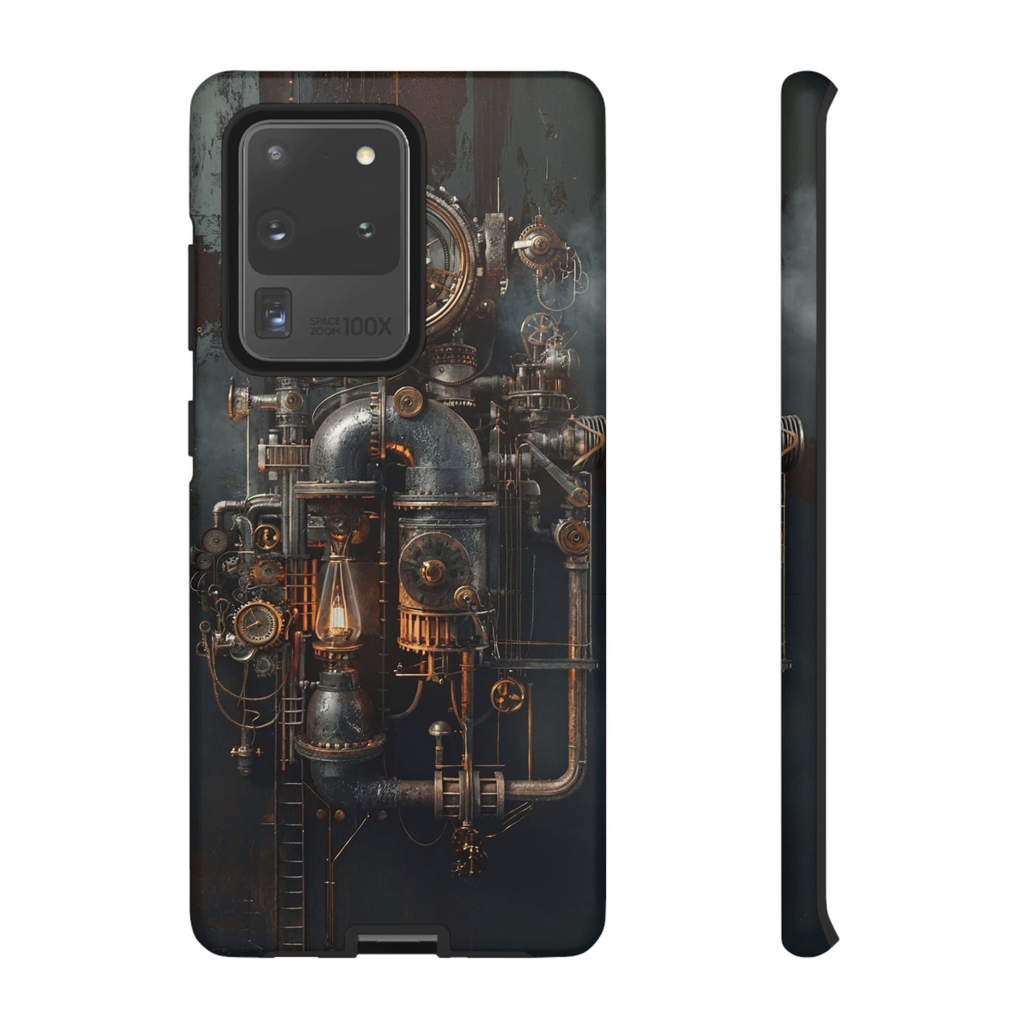 Steampunk Machine #2 Phone Case - Intricate Industrial Design for iPhone, Samsung Galaxy, Google Pixel Devices, Victorian Design Gears