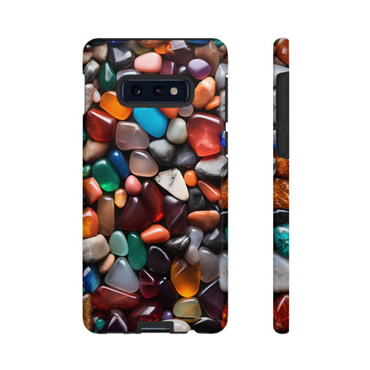 Colorful Stones Phone Case – Vibrant Polished Gemstone Design for iPhone, Samsung Galaxy, and Google Pixel Devices