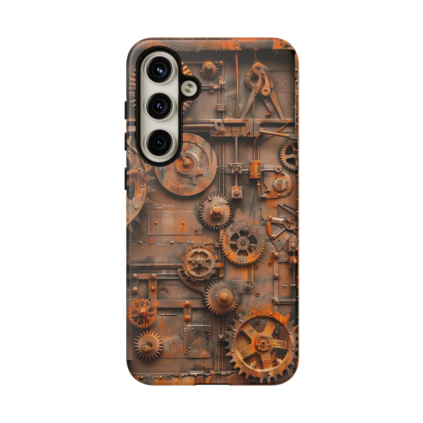 Rusted Steampunk Gearworks Phone Case for iPhone, Samsung Galaxy, and Google Pixel Devices