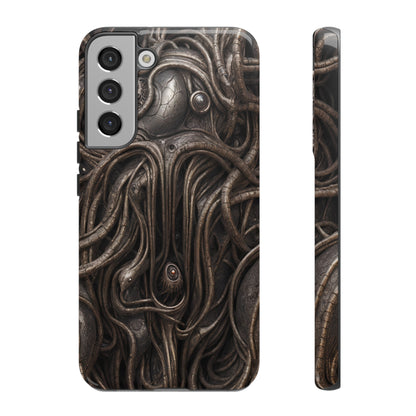 Biomechanical Horror 4 Phone Case – Futuristic Alien Design for iPhone, Samsung Galaxy, and Google Pixel Devices