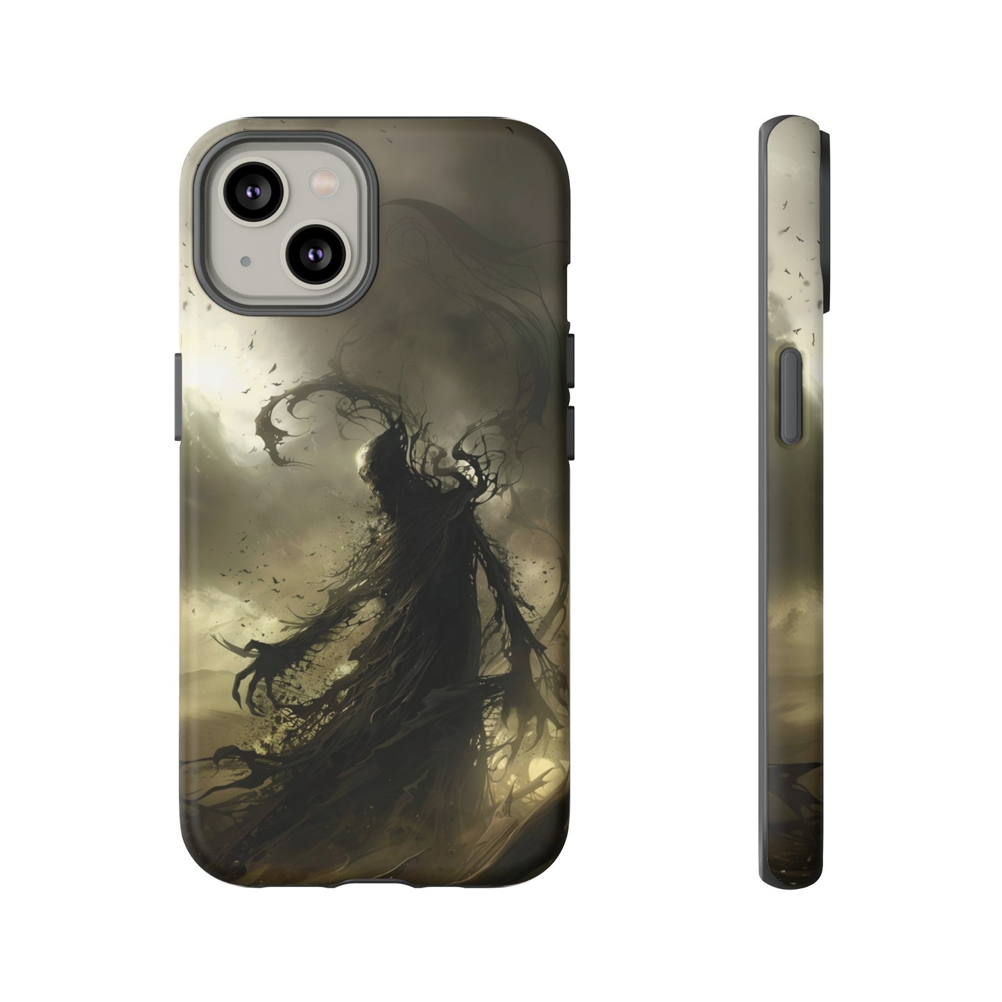 Dark Spirit Phone Case – Grim Reaper Haunting Design for iPhone, Samsung Galaxy, and Google Pixel Devices