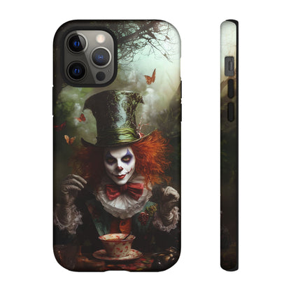 Mad Hatter Gothic Fantasy Phone Case - Dark Wonderland Design for iPhone, Samsung Galaxy, and Google Pixel Devices