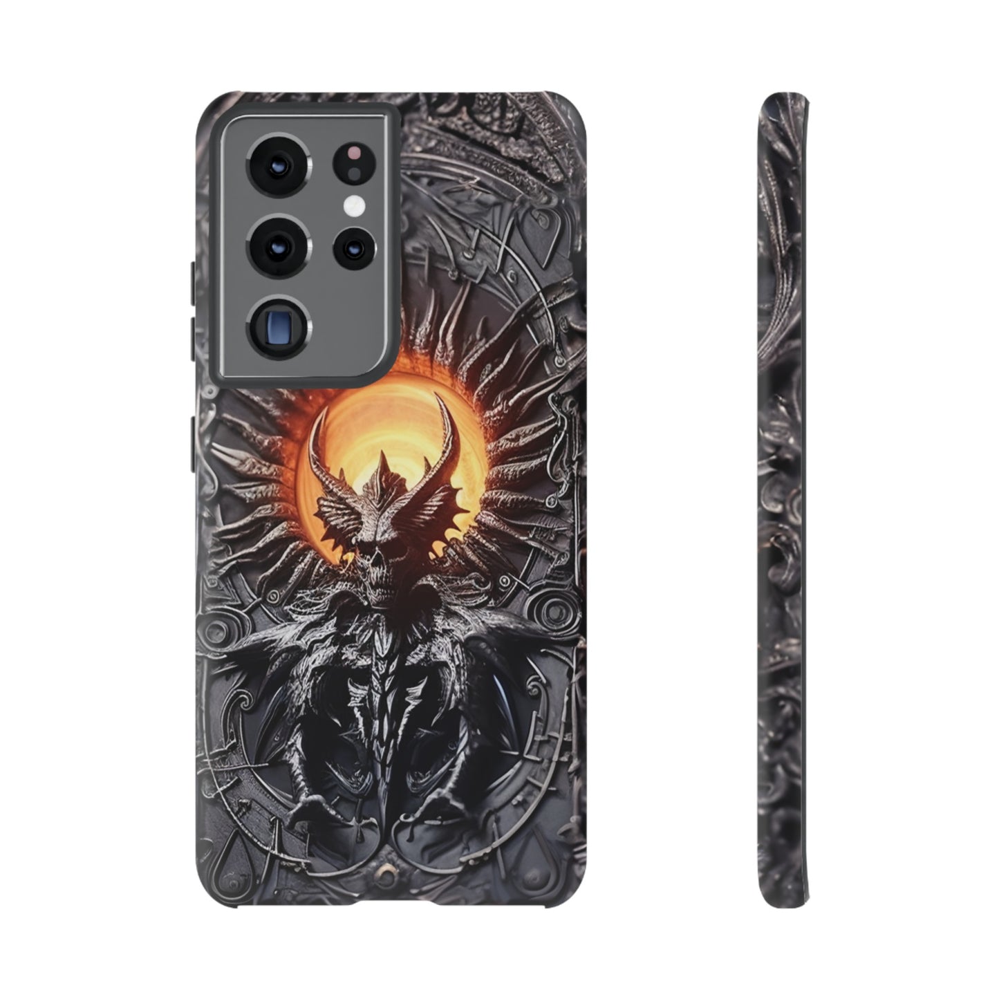 Skeletal Demonic King Phone Case – Ornate Gothic Design for iPhone, Samsung Galaxy, and Google Pixel Devices