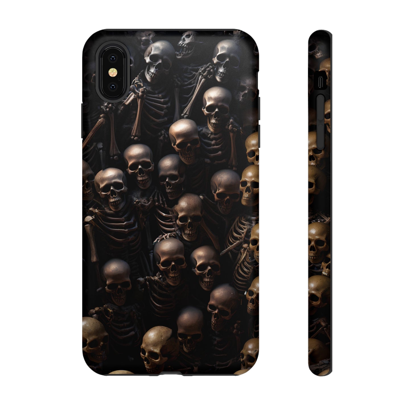 Skeletal Grave Phone Case – Halloween Horror Skeleton Design for iPhone, Samsung Galaxy, and Google Pixel Devices