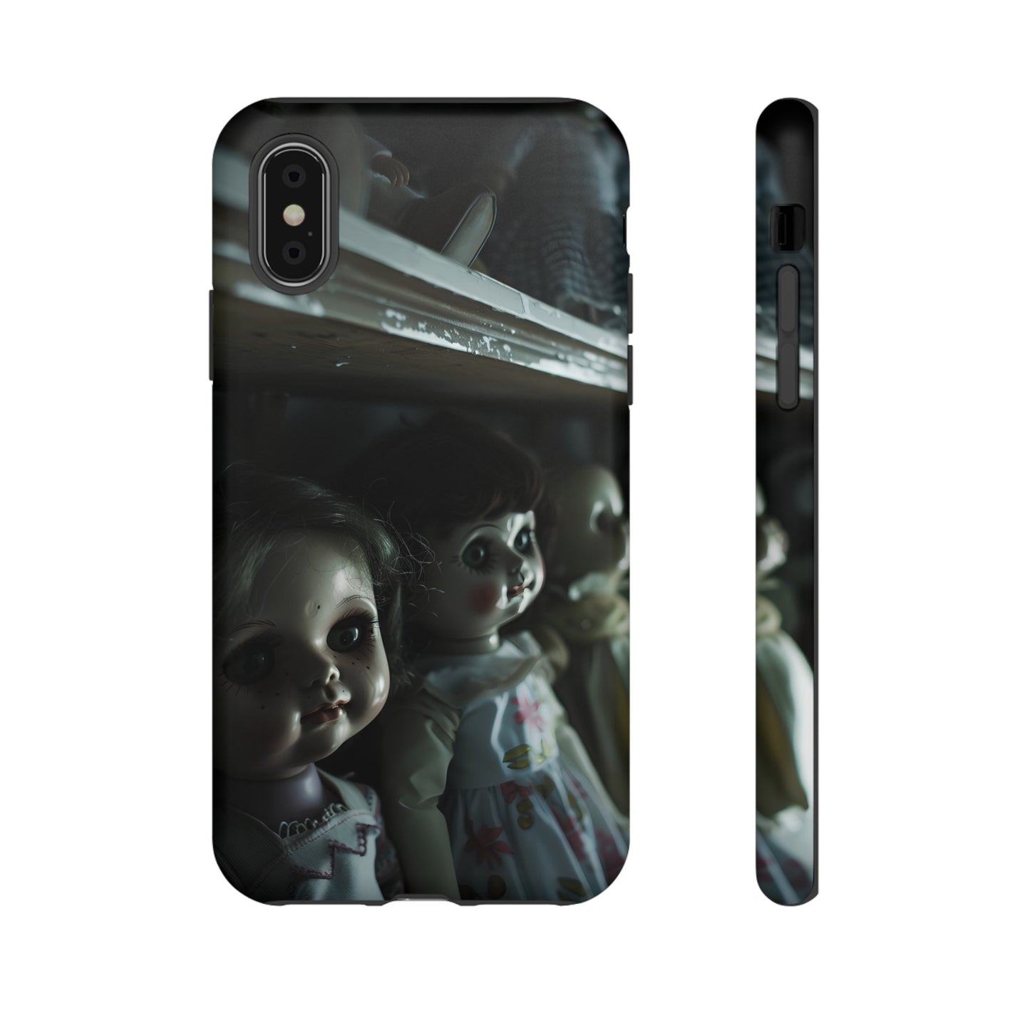 Creepy Dolls Phone Case – Eerie Vintage Doll Design for iPhone, Samsung Galaxy, and Google Pixel Devices