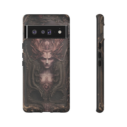 Dark Lilith Phone Case – Horned Hell Horror Design for iPhone, Samsung Galaxy, and Google Pixel Devices