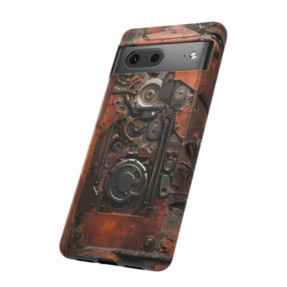 Rusted Mechanisms Phone Case – Steampunk Metal Gear Design for iPhone, Samsung Galaxy, and Google Pixel Devices