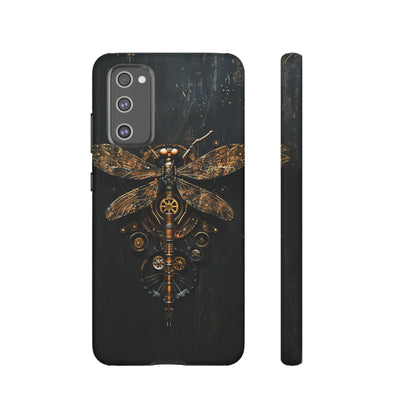 Steampunk Dragonfly Phone Case - Intricate Gear Design for iPhone, Samsung Galaxy, Google Pixel Devices