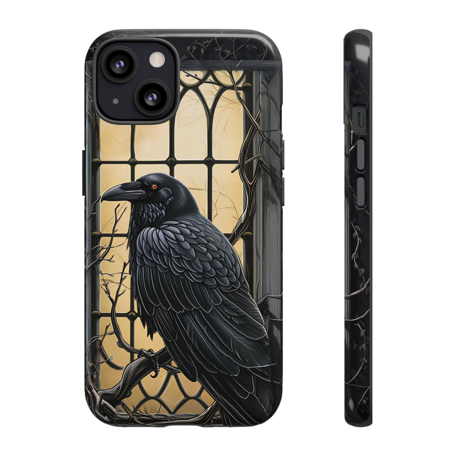 The Raven Phone Case – Edgar Allan Poe Inspired Gothic Design for iPhone, Samsung Galaxy, and Google Pixel Devices