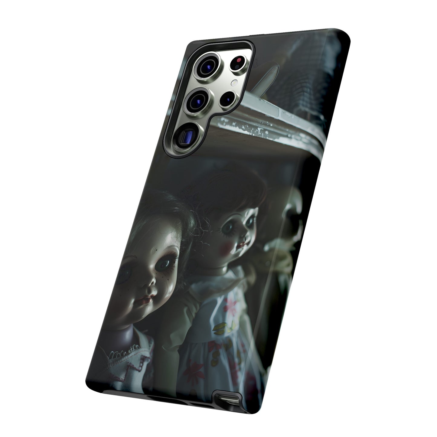 Creepy Dolls Phone Case – Eerie Vintage Doll Design for iPhone, Samsung Galaxy, and Google Pixel Devices