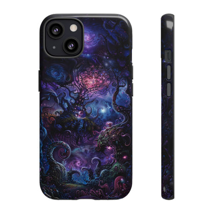 Trippy Psychedelic Alien Landscape Phone Case - Vibrant Abstract Design for iPhone, Samsung Galaxy and Google Pixel Devices