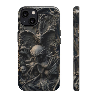 Those Who Dwell Below #1 Phone Case – Intricate Gothic Skeleton Design for iPhone, Samsung Galaxy, Google Pixel Devices