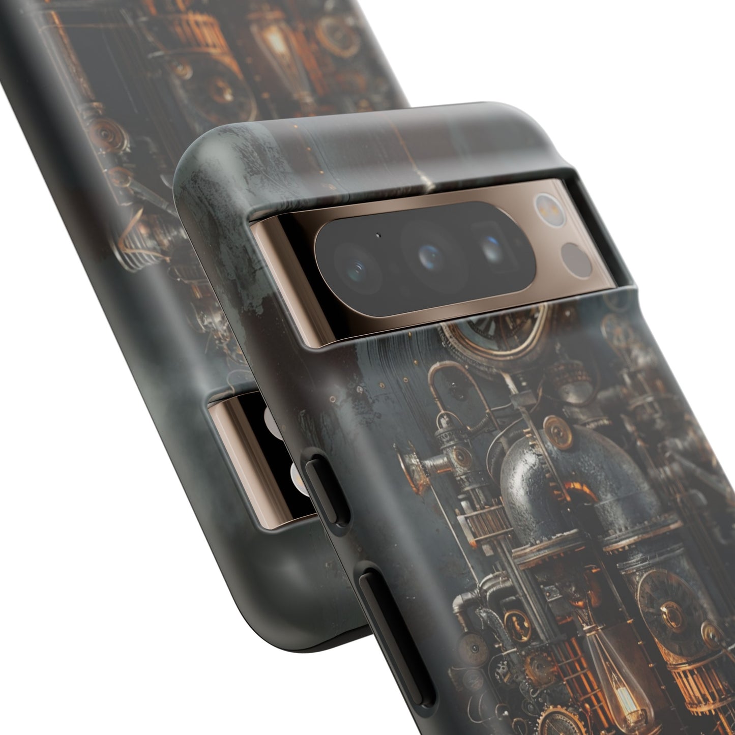 Steampunk Machine #2 Phone Case - Intricate Industrial Design for iPhone, Samsung Galaxy, Google Pixel Devices, Victorian Design Gears