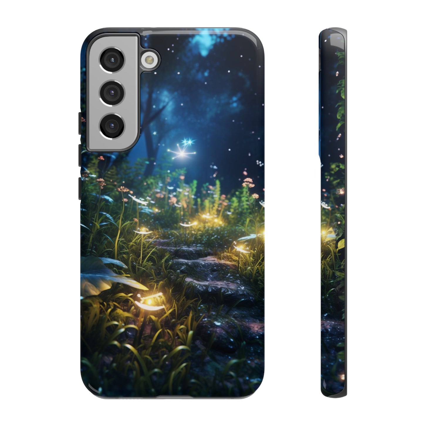 Fireflies in the Forest Tough Phone Case – Enchanting Summer Night Design for iPhone, Samsung Galaxy, and Google Pixel Devices