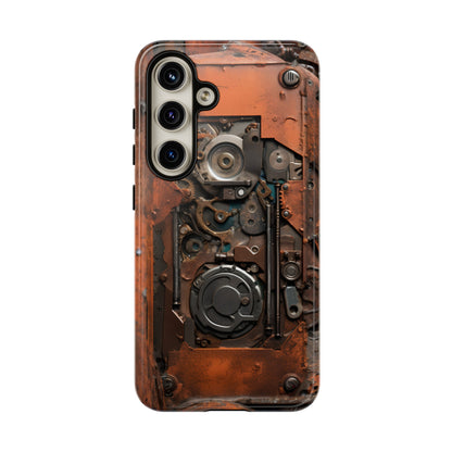 Rusted Mechanisms Phone Case – Steampunk Metal Gear Design for iPhone, Samsung Galaxy, and Google Pixel Devices