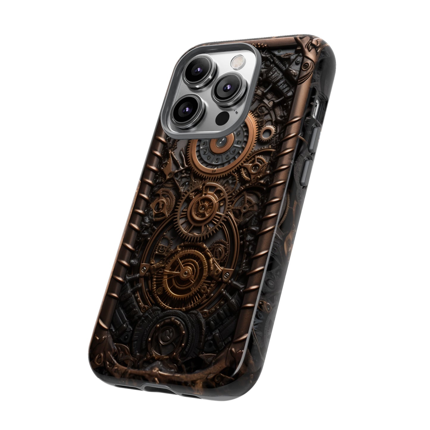 Gearworks 2 Phone Case – Steampunk Victorian Design with Gears and Clockwork for iPhone, Samsung Galaxy, and Google Pixel Devices